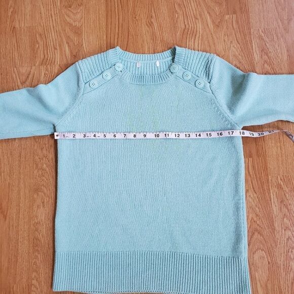 Nordstrom Button Placket Sweater size Small in Mint - Picture 8 of 10